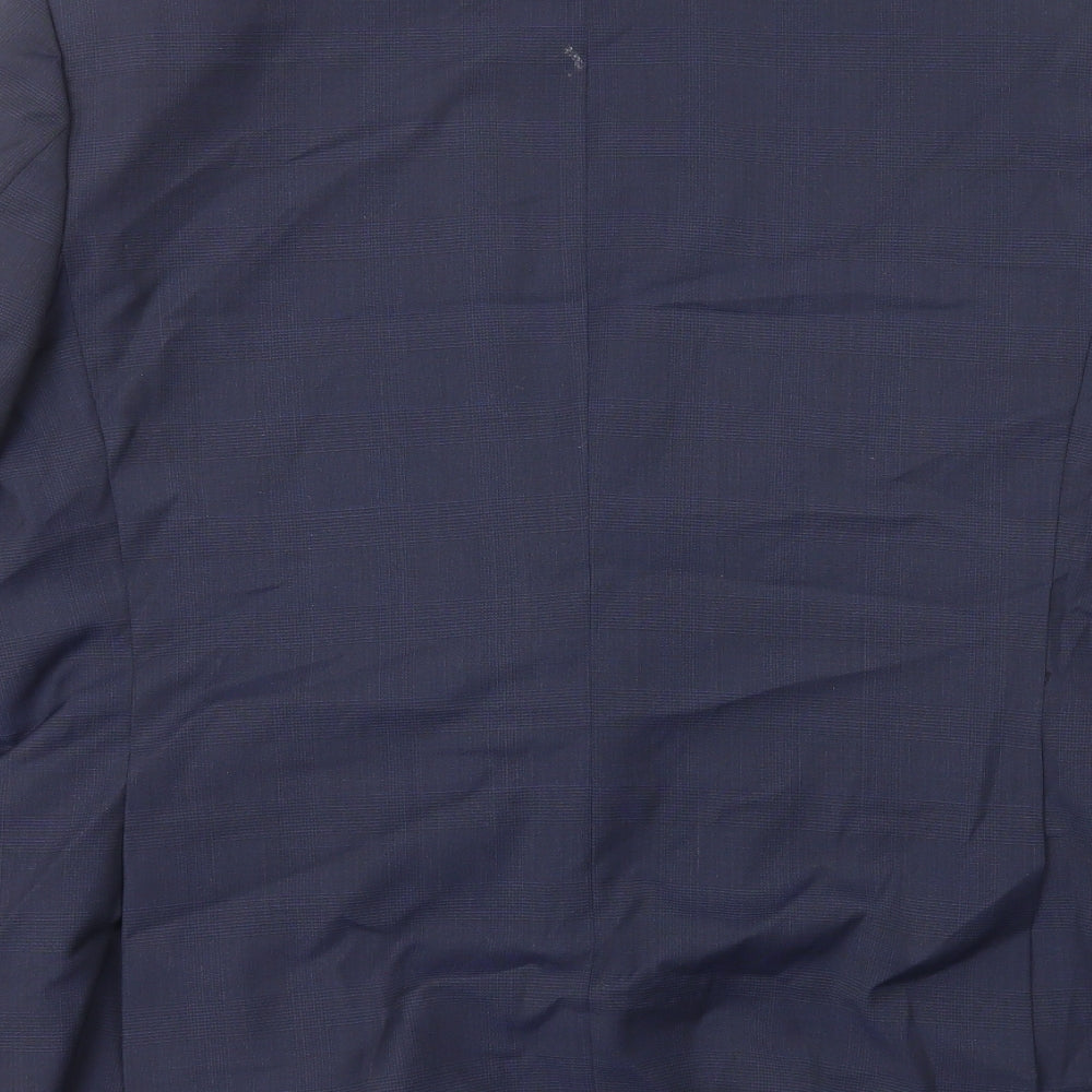 Marks and Spencer Mens Blue Polyester Jacket Blazer Size L