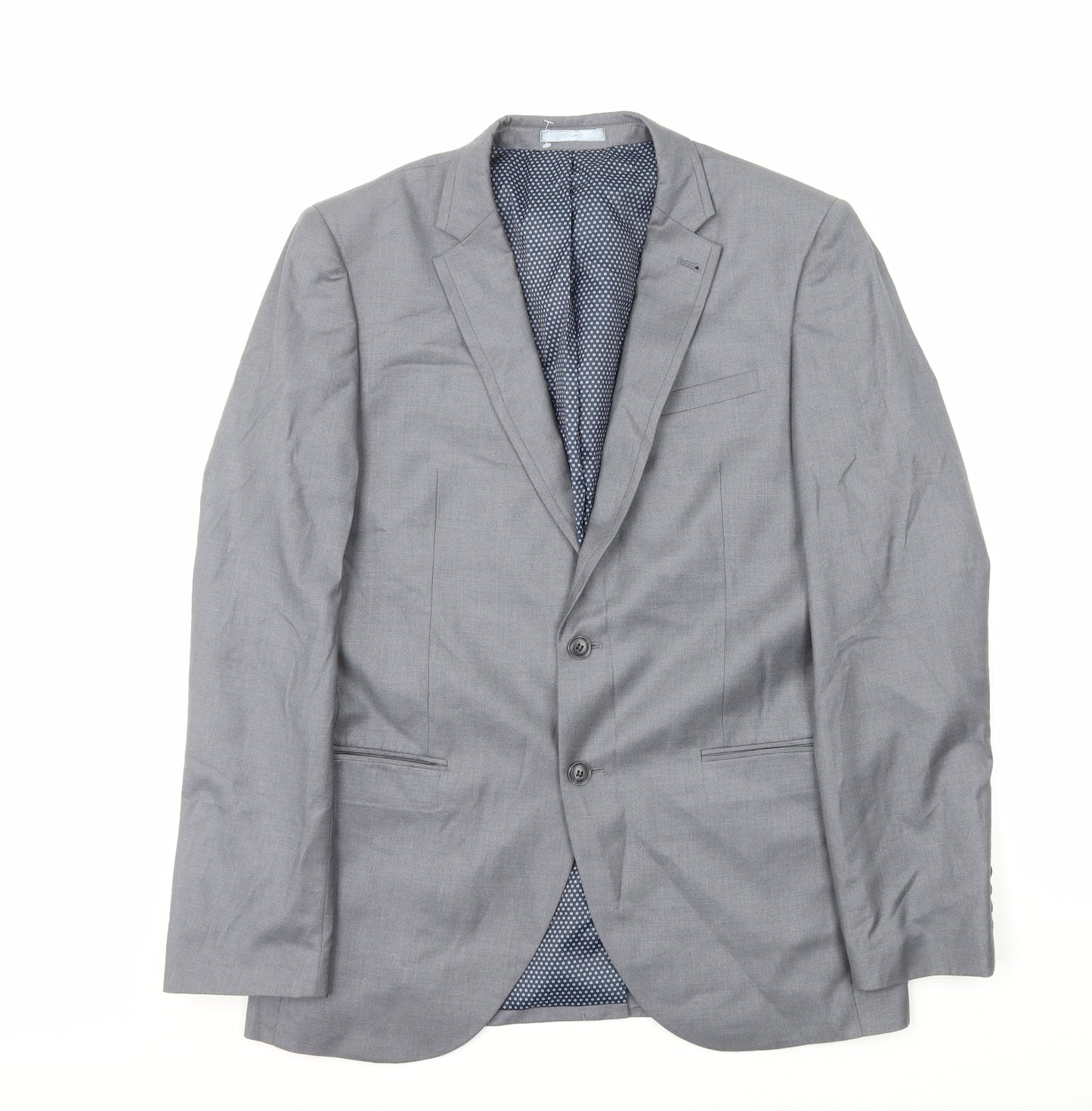 NEXT Mens Grey Polyester Jacket Blazer Size M