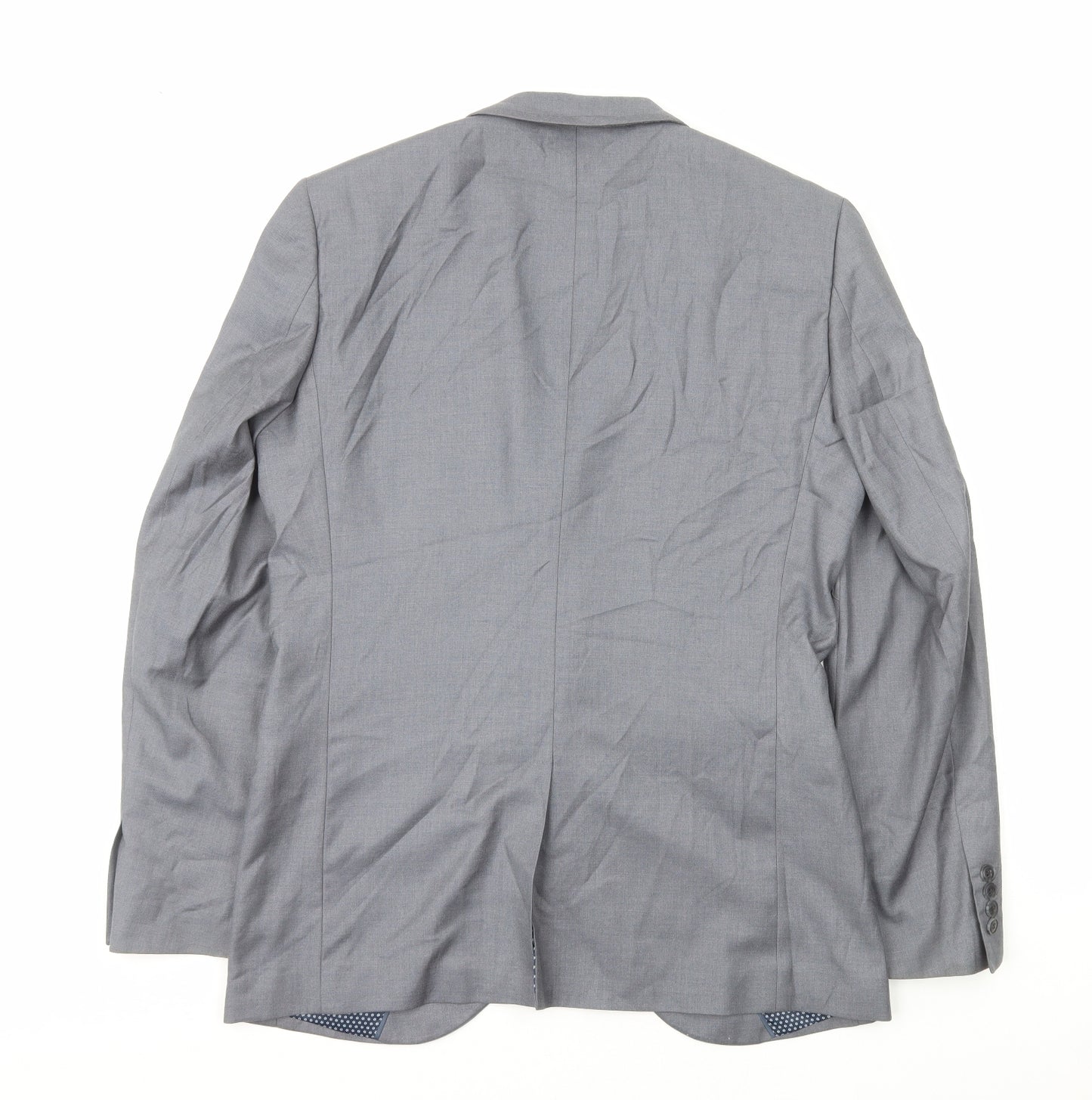 NEXT Mens Grey Polyester Jacket Blazer Size M