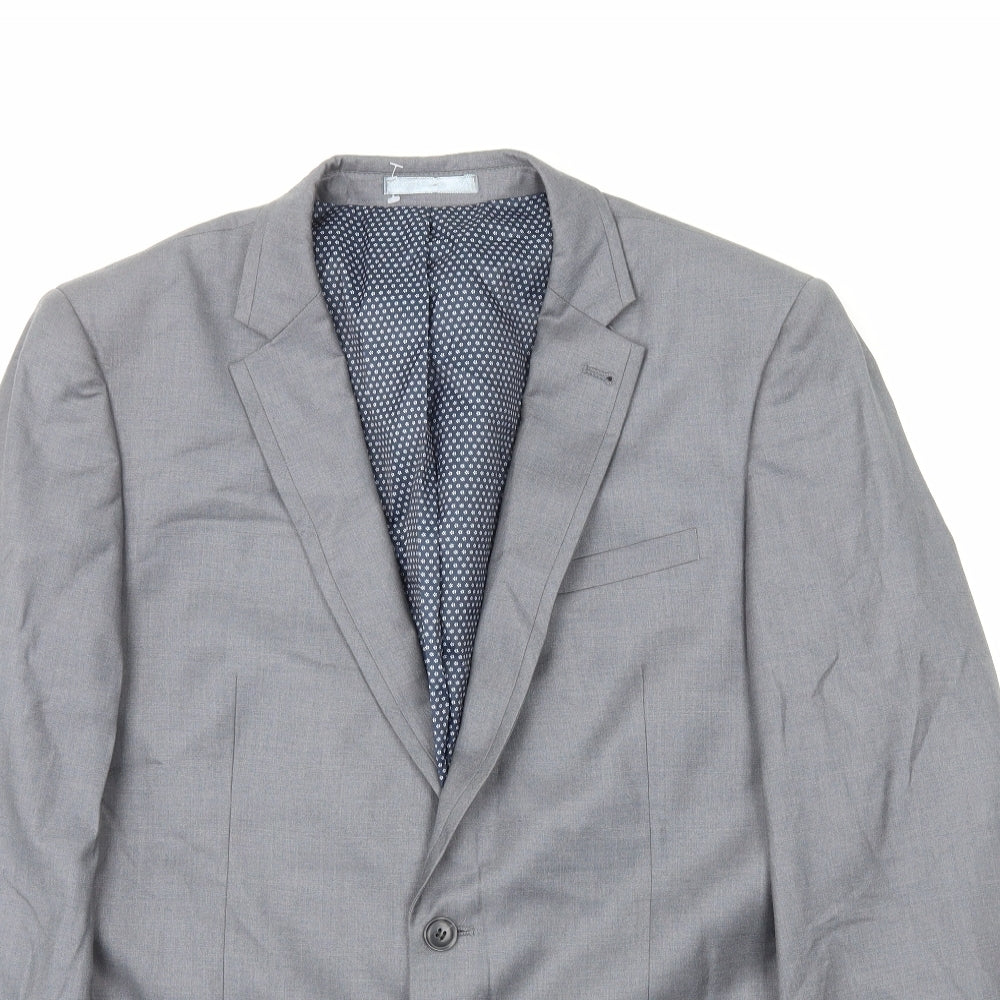 NEXT Mens Grey Polyester Jacket Blazer Size M