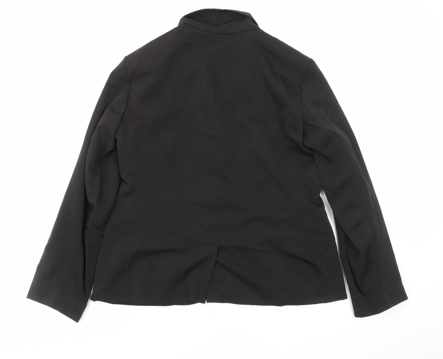 Cortelle Womens Black Polyester Jacket Suit Jacket Size 20