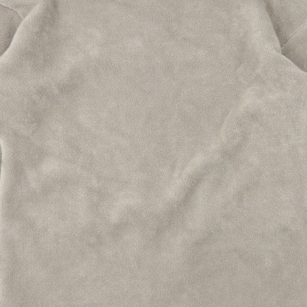 Fashion Womens Beige Jacket Size M Button