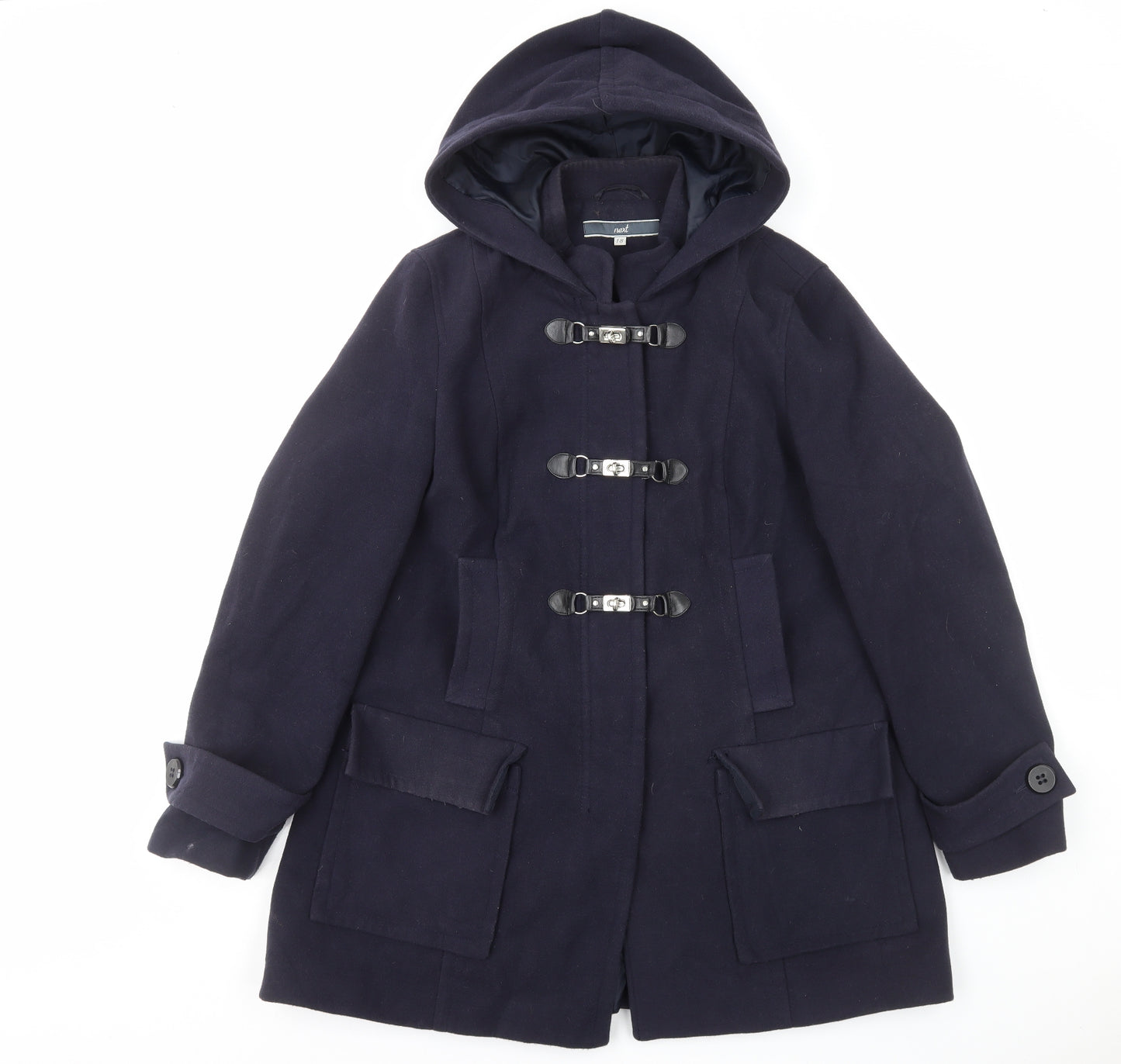 NEXT Womens Blue Parka Coat Size 18 Zip