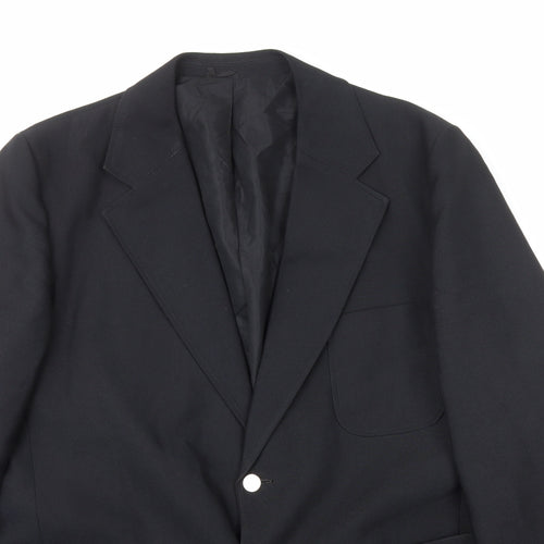 Foster Mens Black Polyester Jacket Blazer Size M
