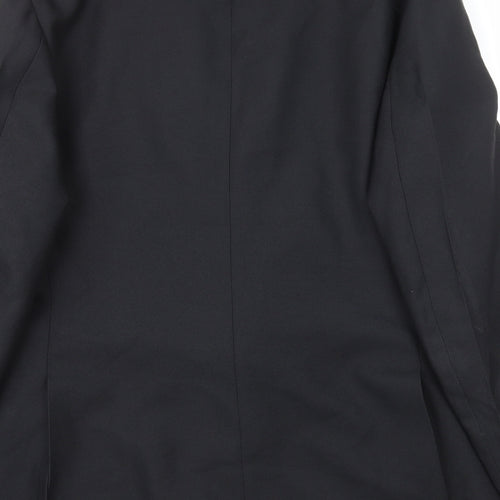 Foster Mens Black Polyester Jacket Blazer Size M