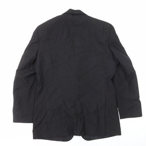 Mr Harry Mens Black Polyester Jacket Blazer Size S