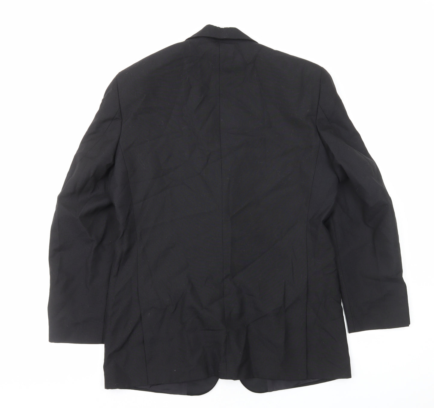 Mr Harry Mens Black Polyester Jacket Blazer Size S
