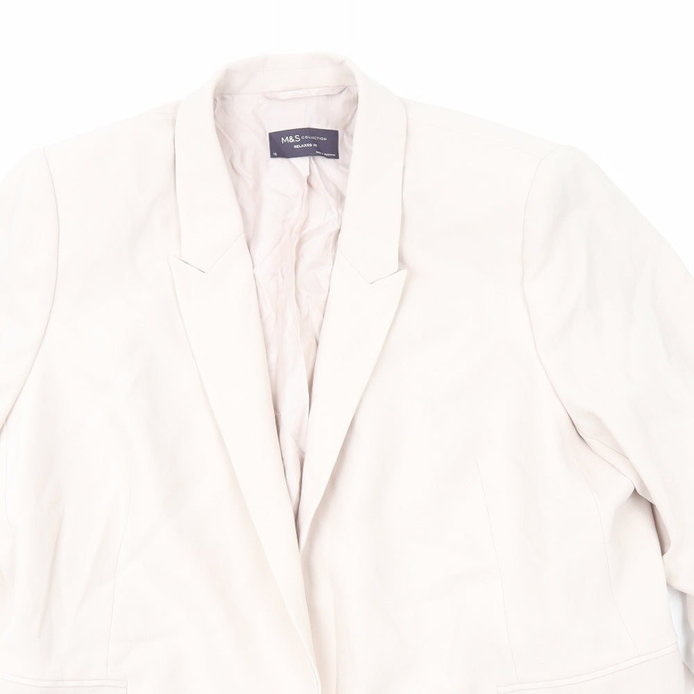 Marks and Spencer Womens Pink Jacket Blazer Size 18