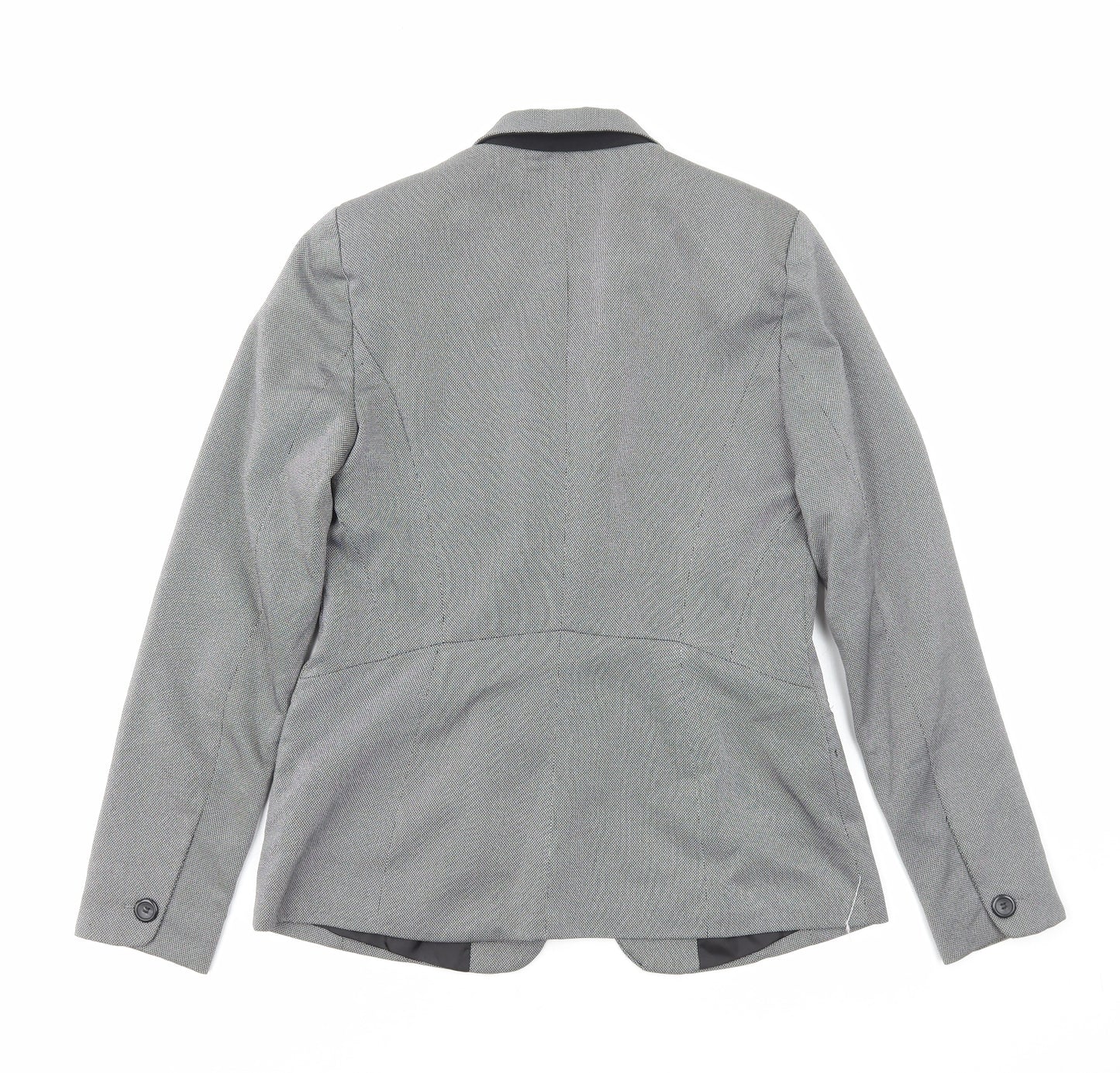 Primark Womens Grey Polyester Jacket Suit Jacket Size 10