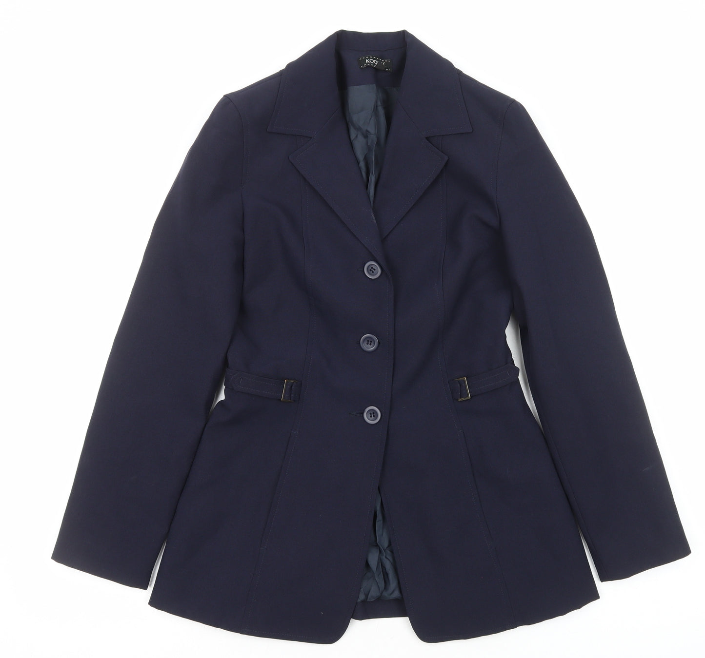Kookai Womens Blue Polyester Jacket Suit Jacket Size 10