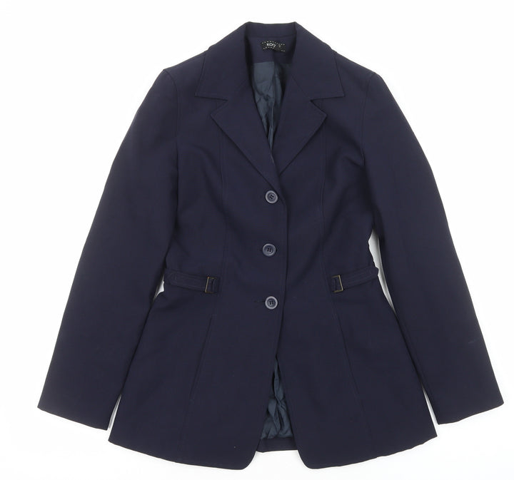 Kookai Womens Blue Polyester Jacket Suit Jacket Size 10