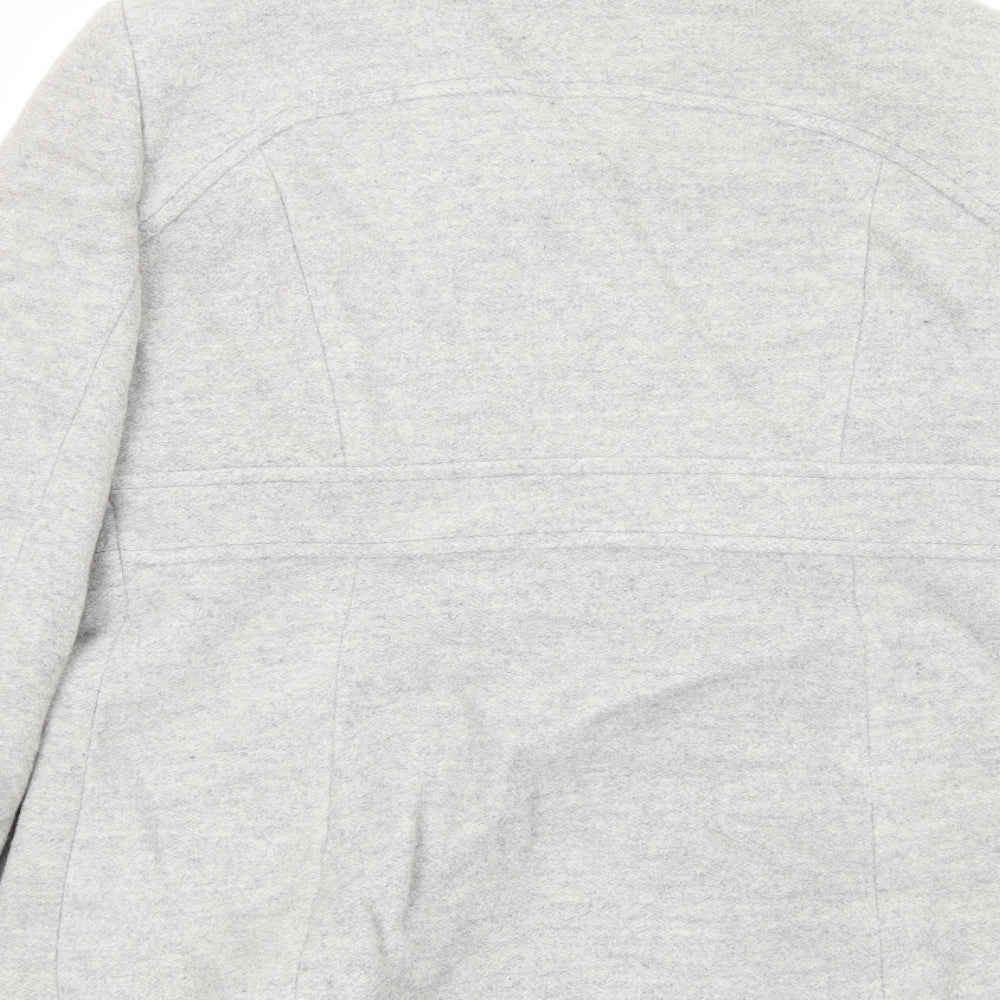 Marks and Spencer Womens Grey Jacket Size 10 Button