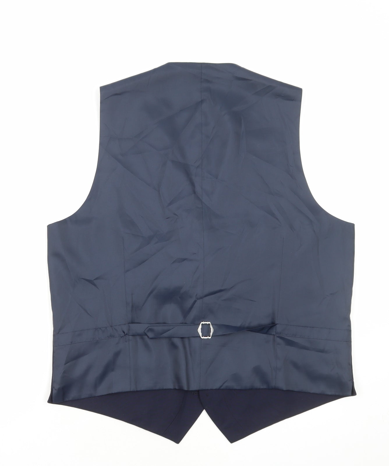 Marks and Spencer Mens Blue Polyester Jacket Suit Waistcoat Size L