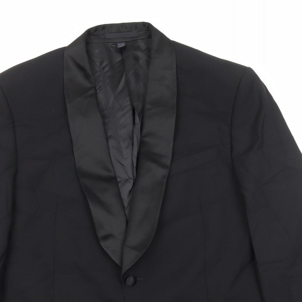 Marks and Spencer Mens Black Polyester Jacket Blazer Size M