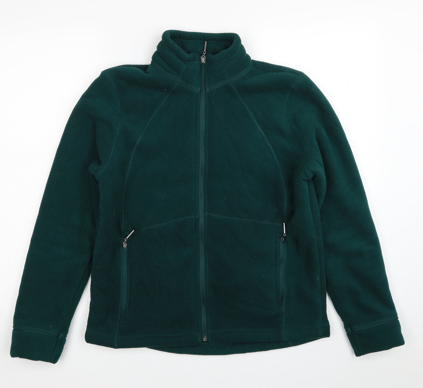 Marks and Spencer Womens Green Jacket Size 12 Zip