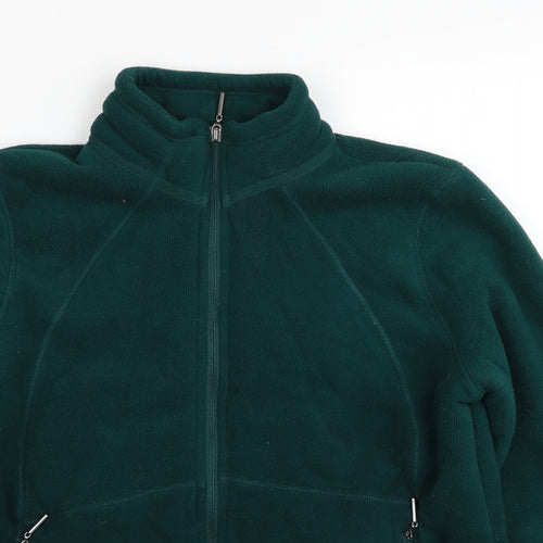 Marks and Spencer Womens Green Jacket Size 12 Zip
