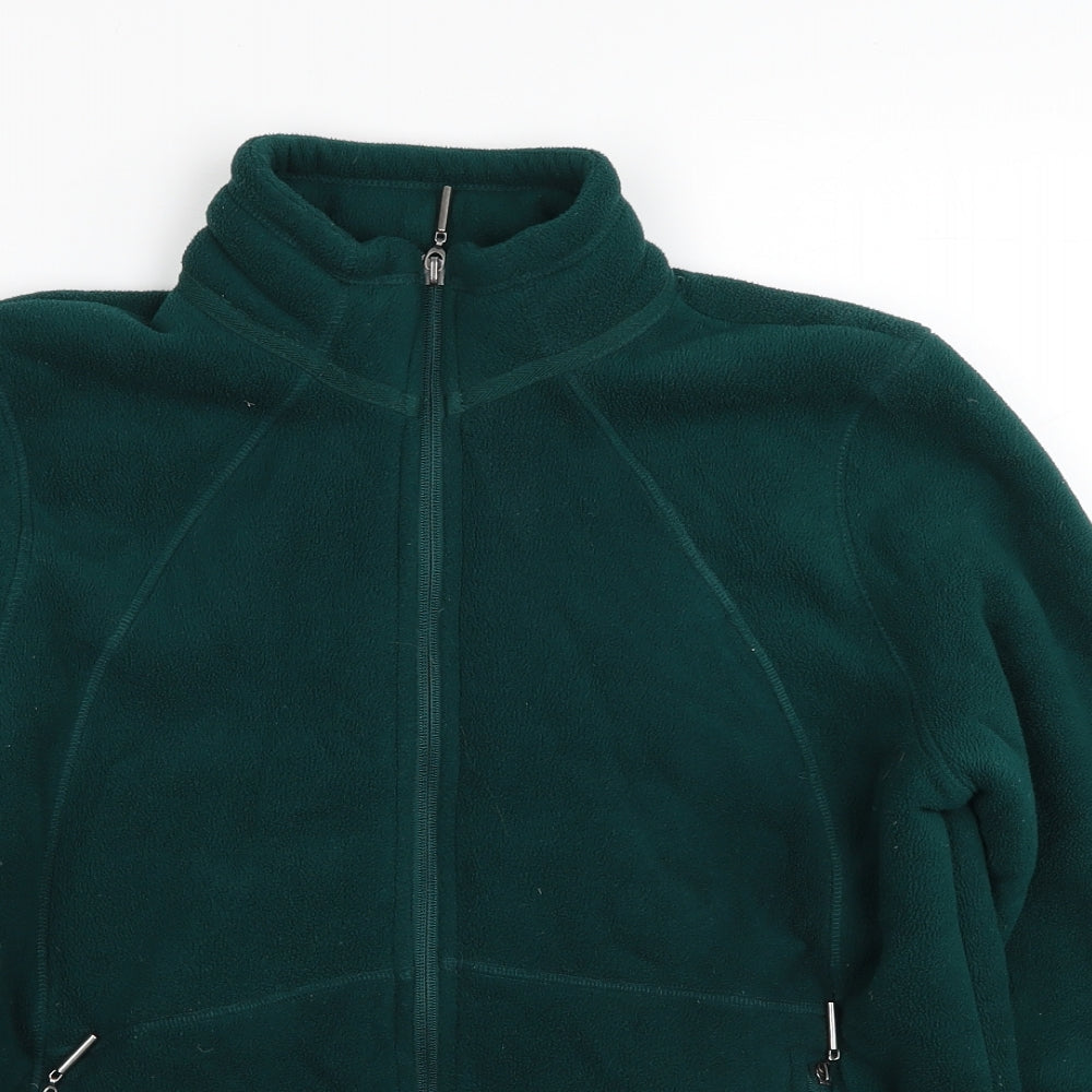 Marks and Spencer Womens Green Jacket Size 12 Zip
