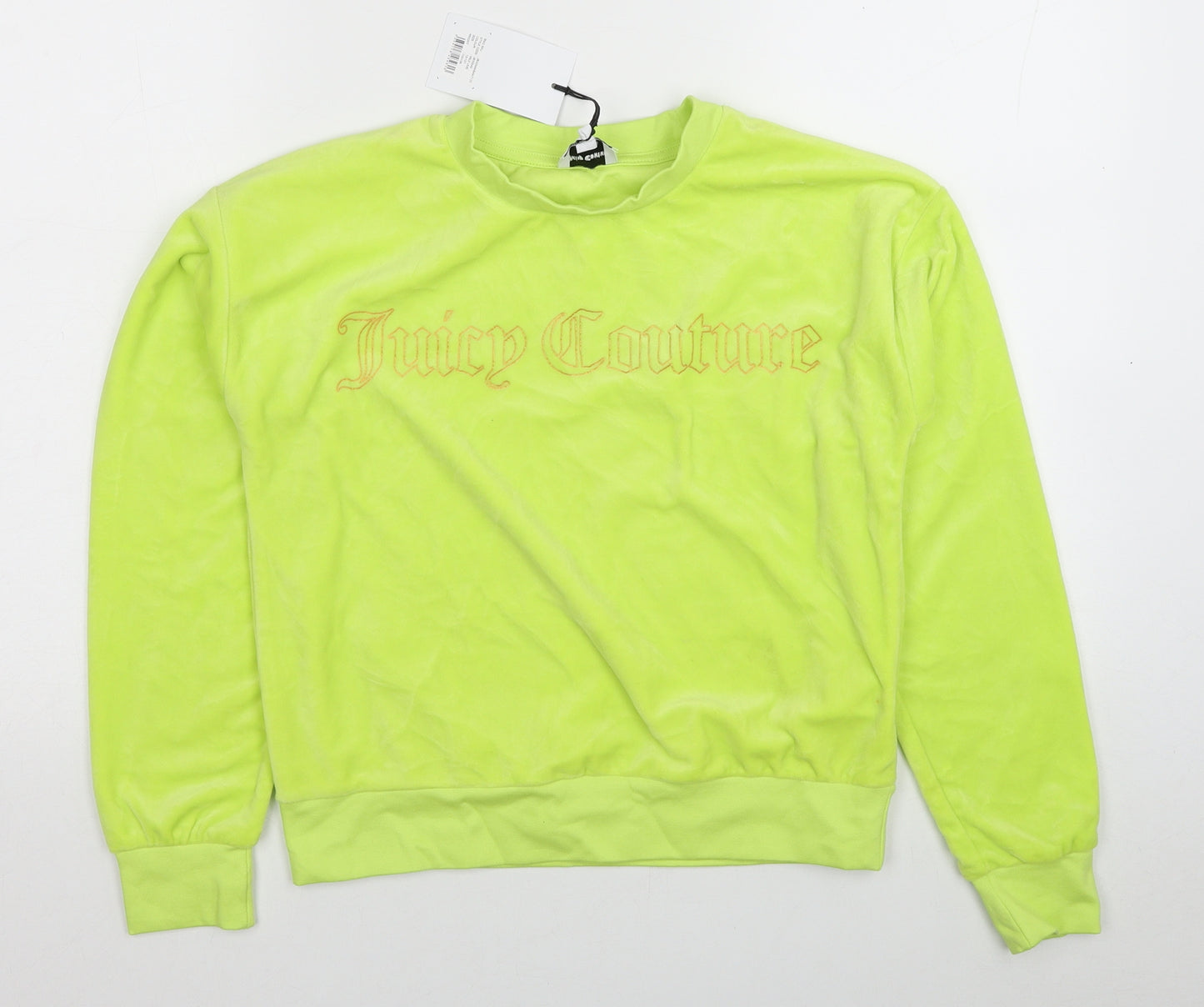 Juicy Couture Girls Green Polyester Pullover Sweatshirt Size 12-13 Years Pullover