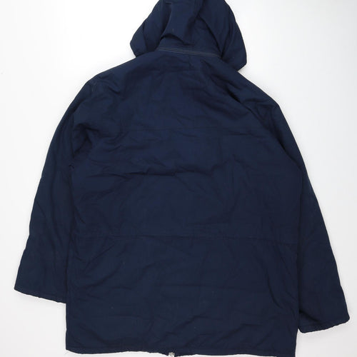 Mens Casuals Mens Blue Windbreaker Coat Size L Zip