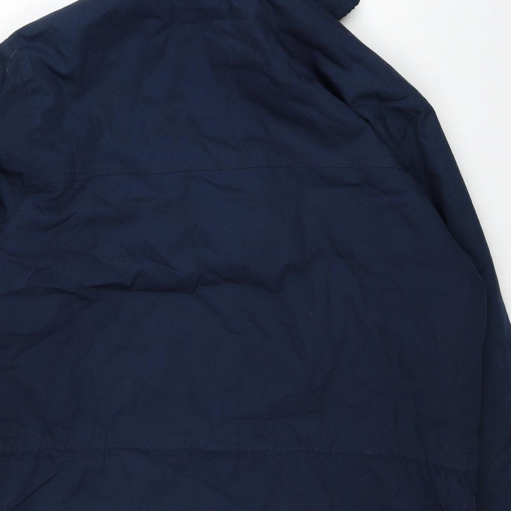 Mens Casuals Mens Blue Windbreaker Coat Size L Zip
