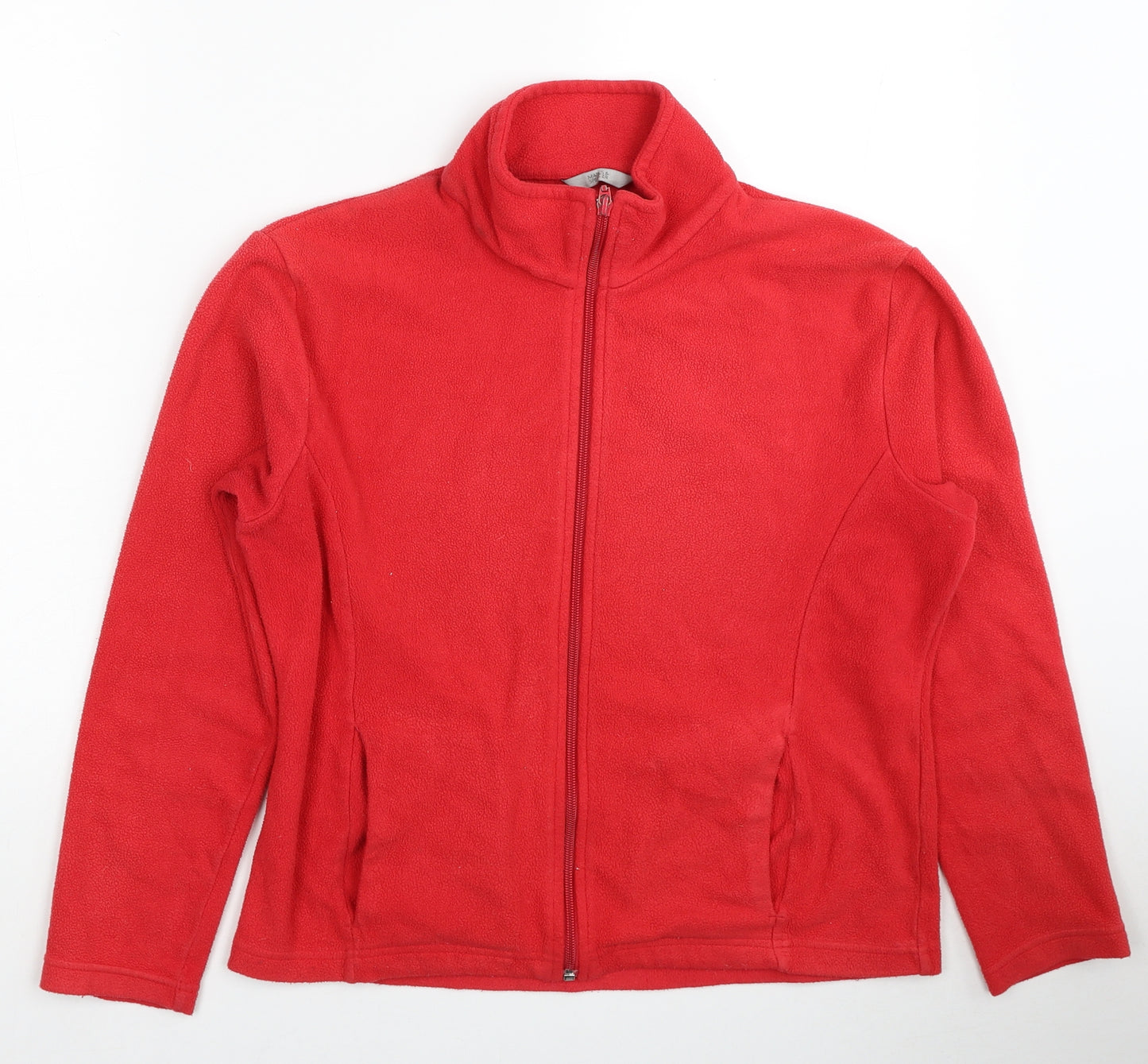 Marks and Spencer Womens Red Jacket Size 14 Zip
