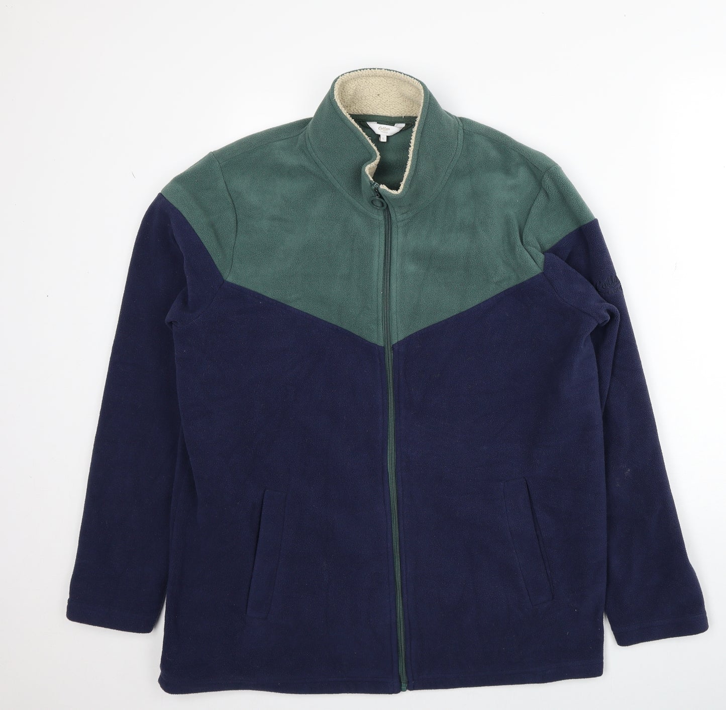 Cotton Traders Womens Blue Jacket Size L Zip