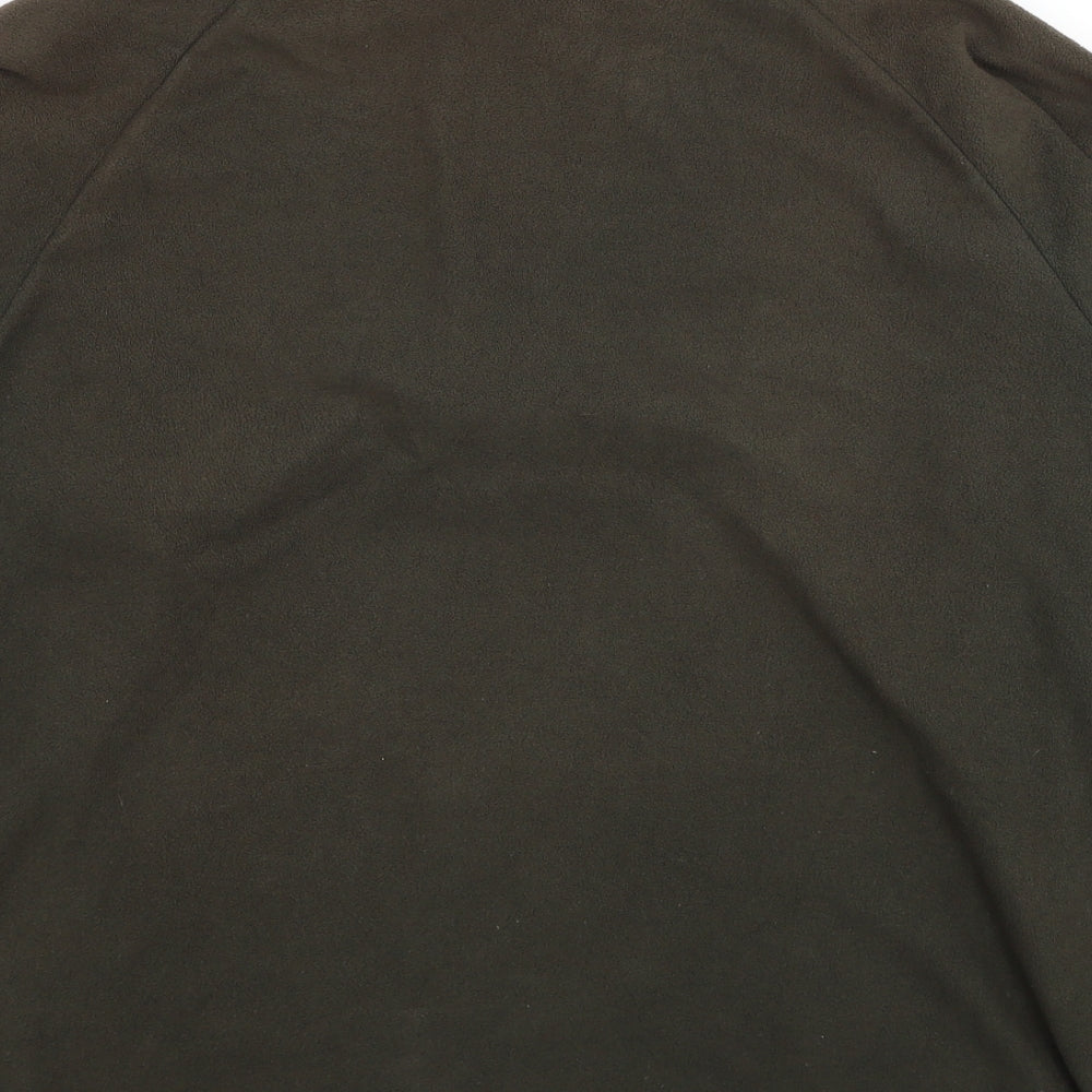 DECATHLON Mens Green Polyester Pullover Hoodie Size XL