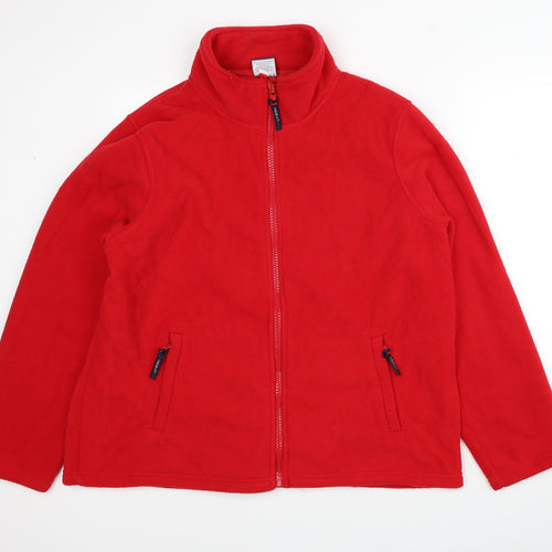 Uneek Womens Red Jacket Size 20 Zip