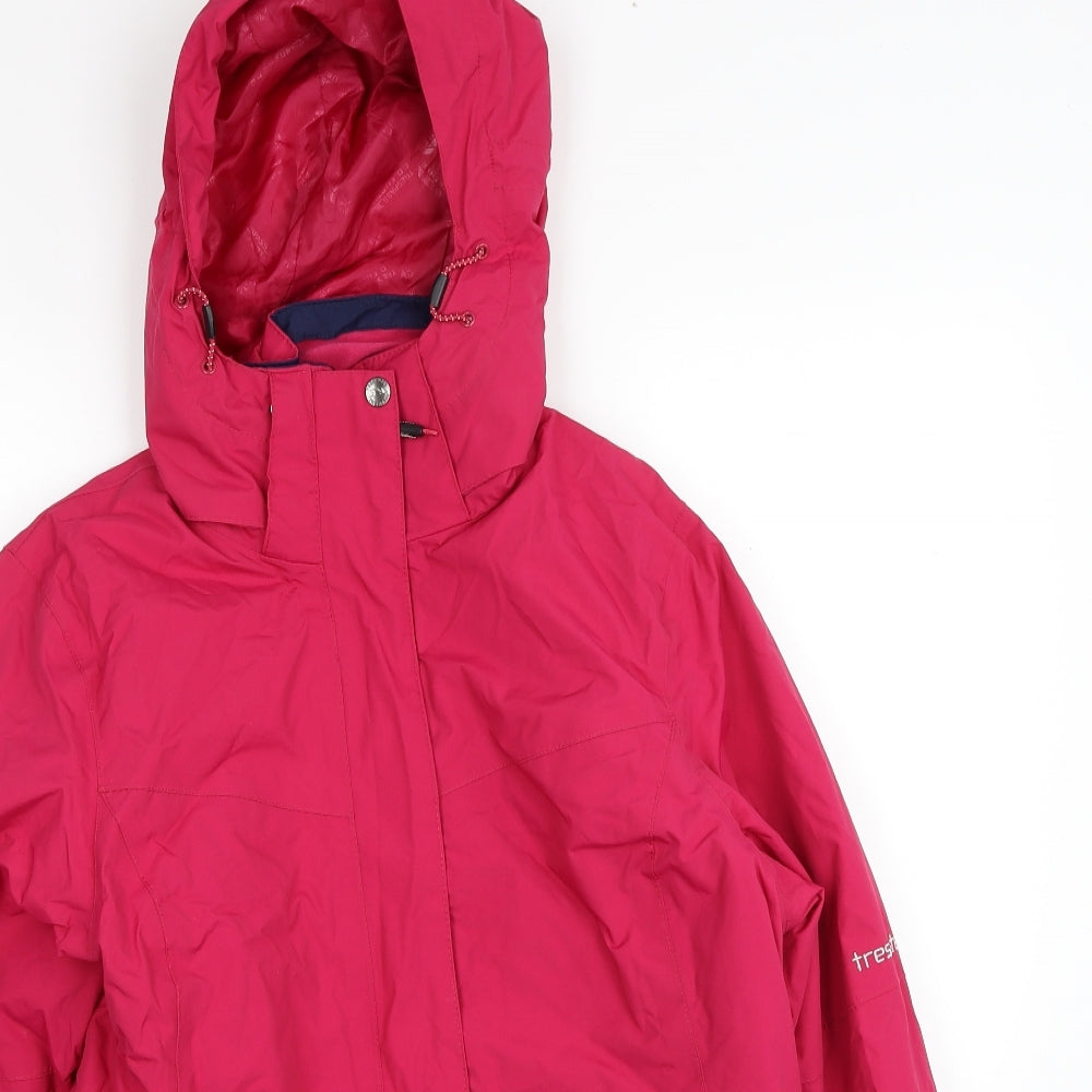 Trespass Womens Pink Windbreaker Coat Size 14 Zip