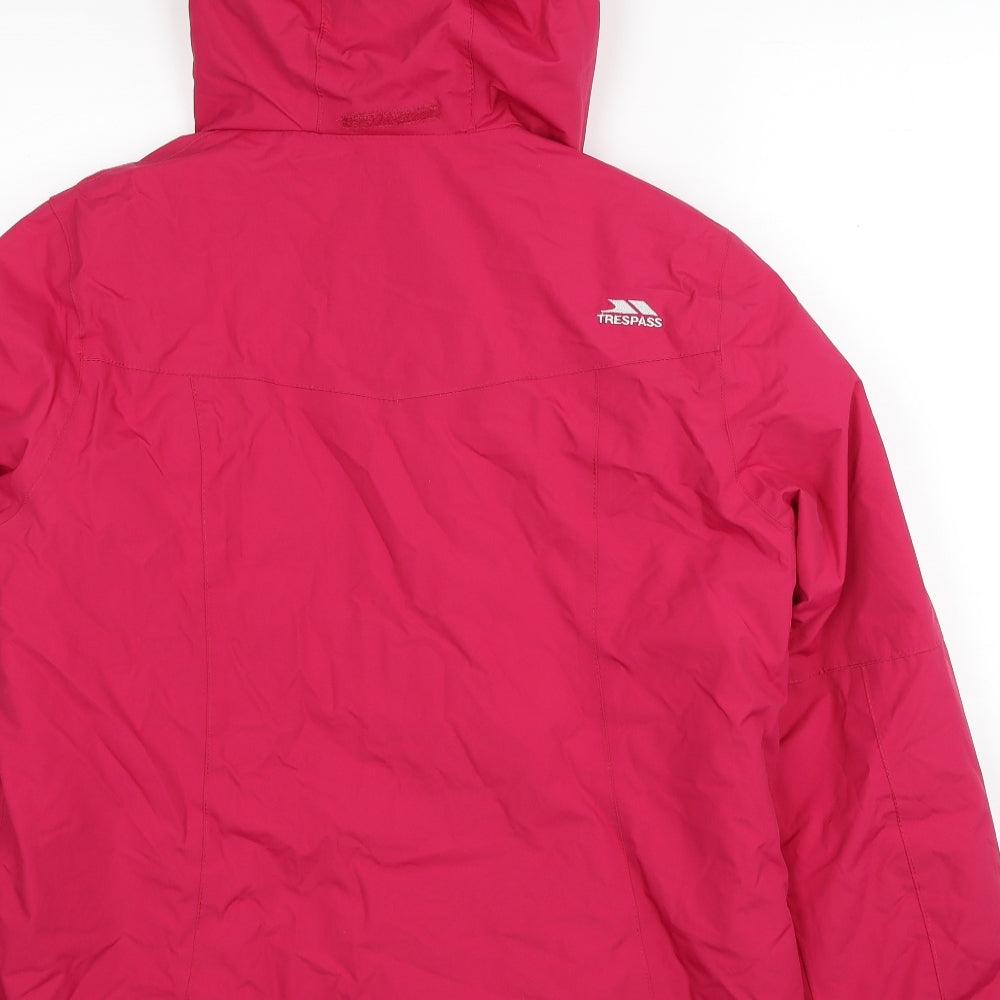 Trespass Womens Pink Windbreaker Coat Size 14 Zip
