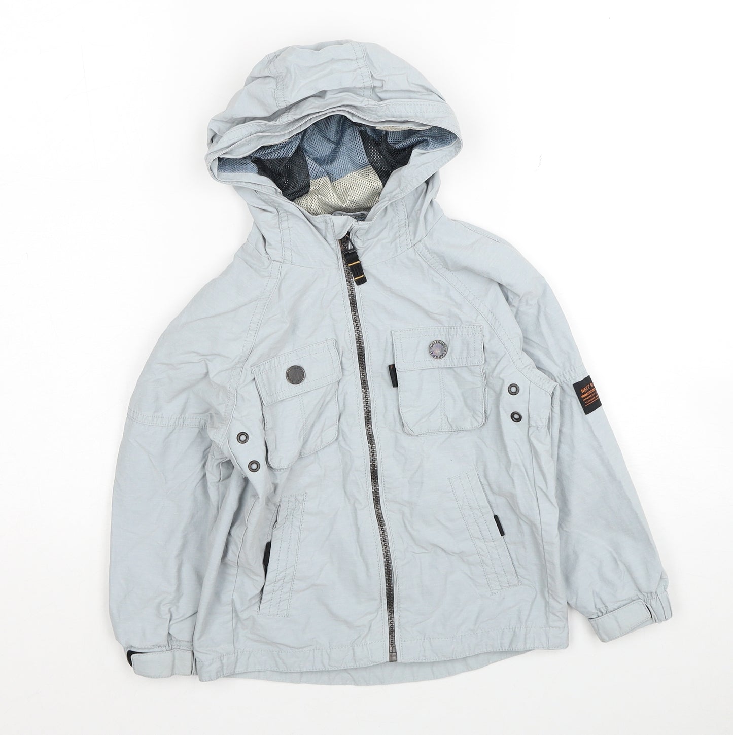 NEXT Boys Grey Jacket Size 3-4 Years Zip