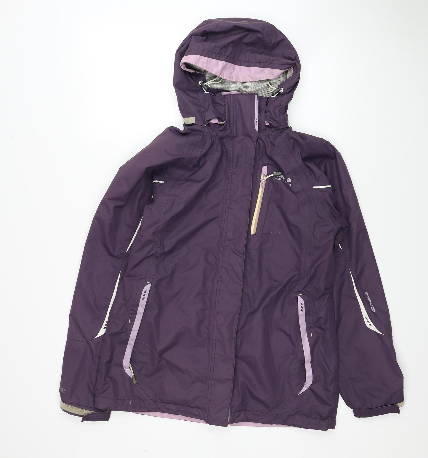 Regatta Womens Purple Windbreaker Coat Size 10 Zip
