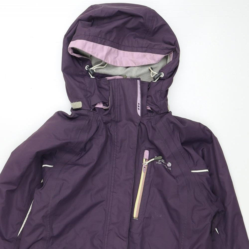 Regatta Womens Purple Windbreaker Coat Size 10 Zip