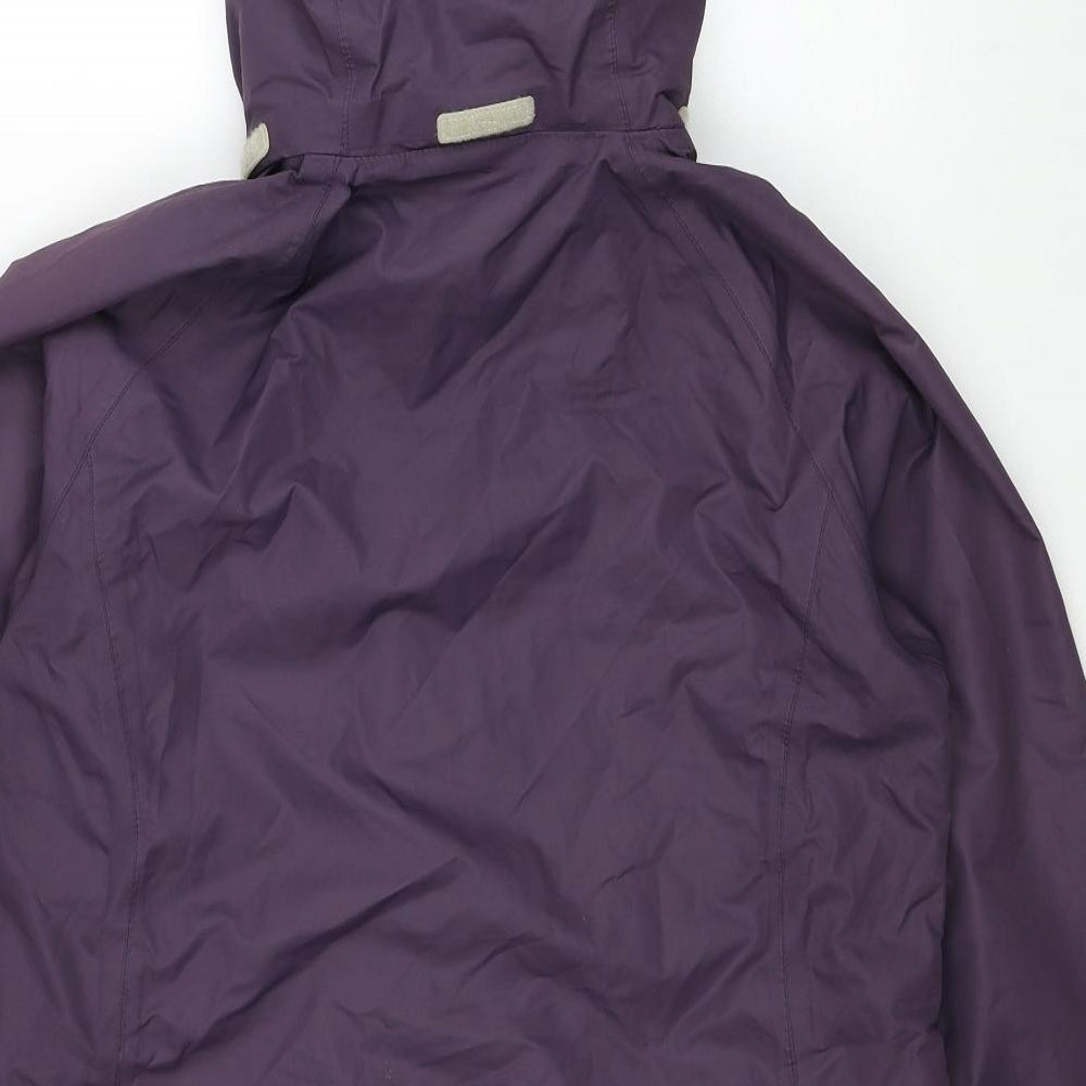 Regatta Womens Purple Windbreaker Coat Size 10 Zip