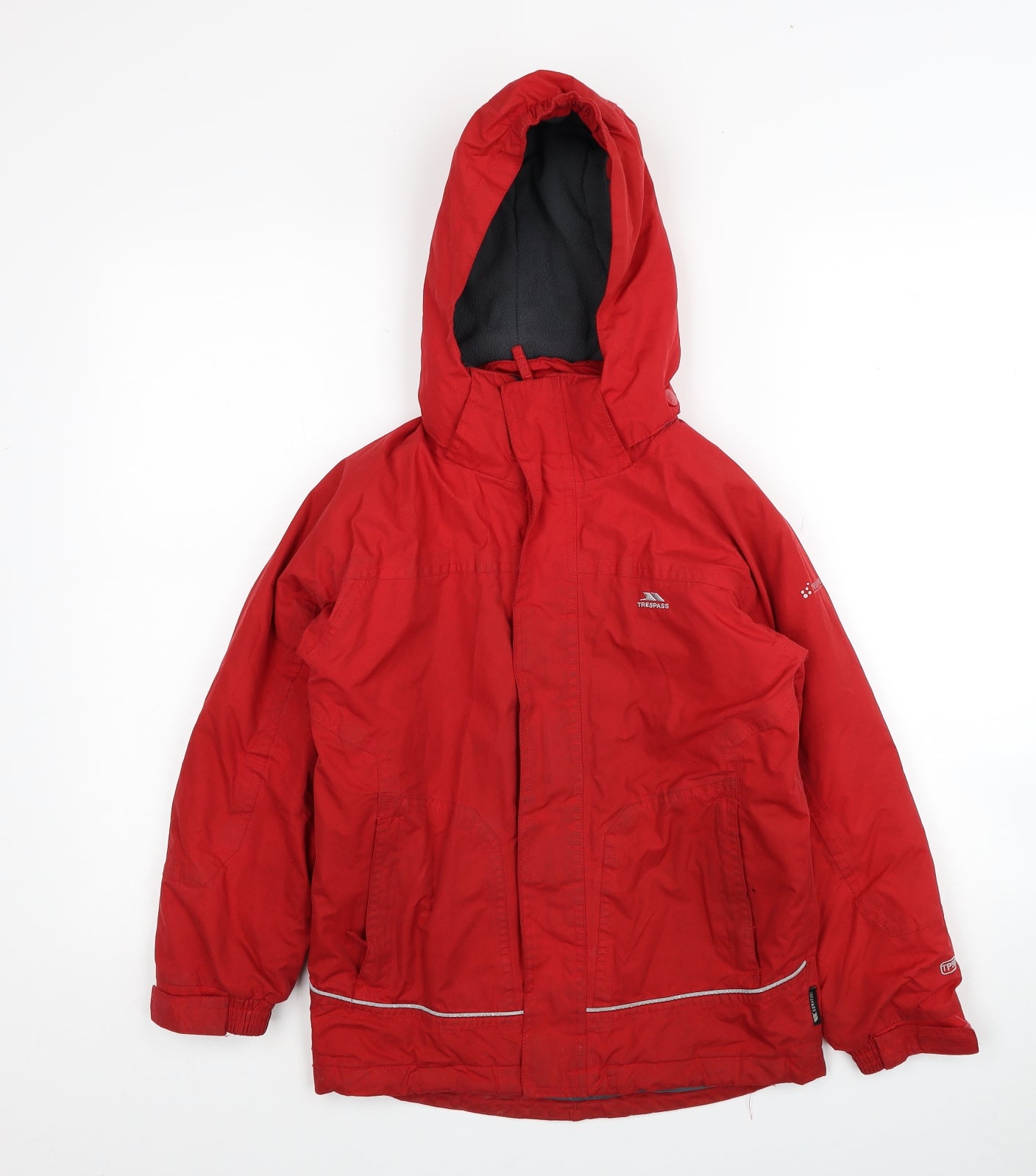 Trespass Boys Red Windbreaker Jacket Size 7-8 Years Zip