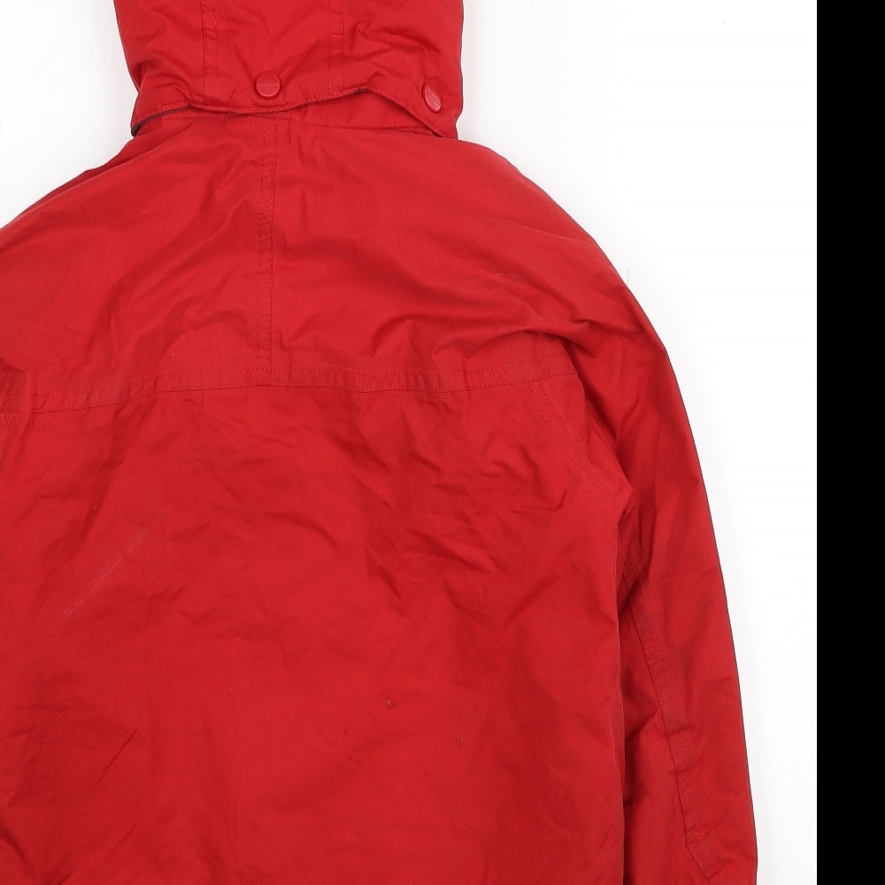 Trespass Boys Red Windbreaker Jacket Size 7-8 Years Zip