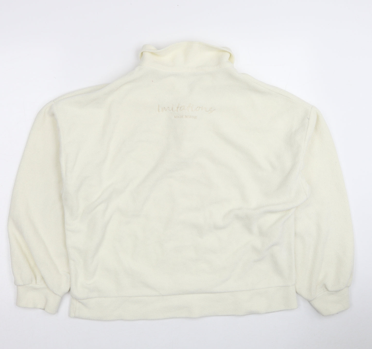 Couple Womens White Polyester Pullover Sweatshirt Size M Pullover