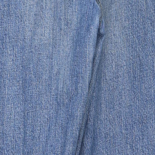 ASOS Mens Blue Cotton Straight Jeans Size 30 in L32 in Regular Zip