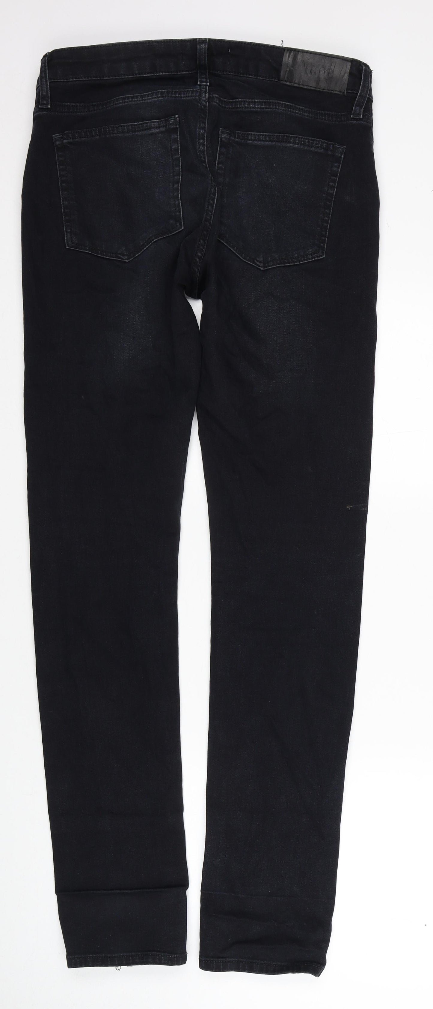 Acne Mens Black Cotton Straight Jeans Size 30 in L32 in Regular Zip