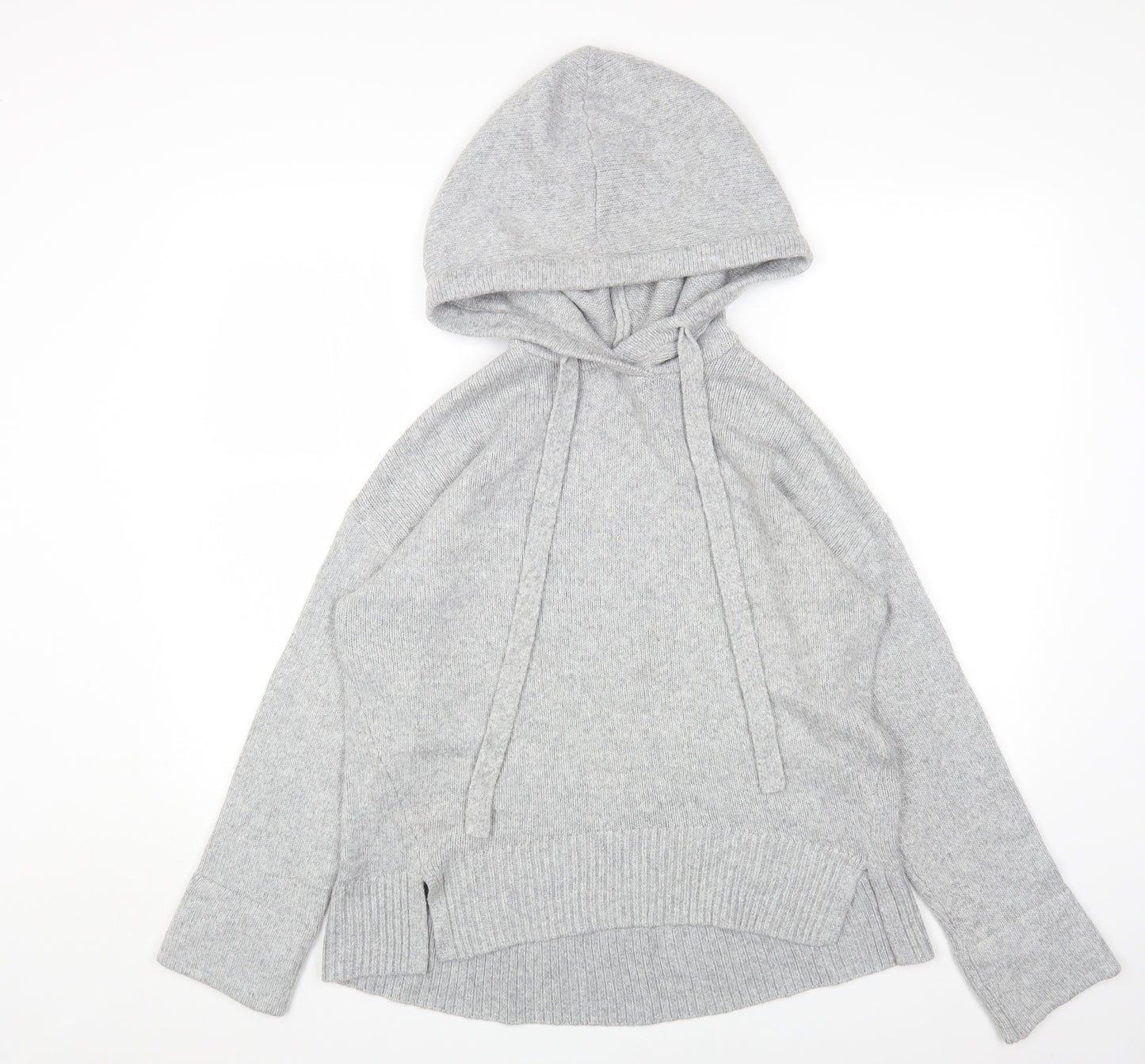 L.O.G.G Womens Grey Round Neck Acrylic Pullover Jumper Size XS