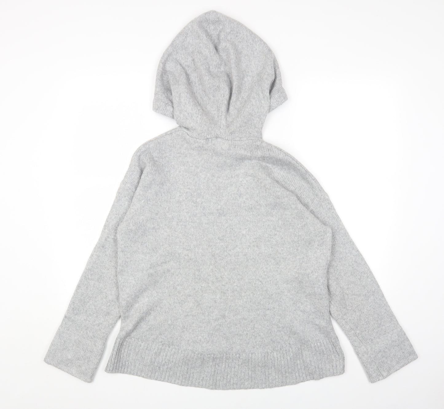 L.O.G.G Womens Grey Round Neck Acrylic Pullover Jumper Size XS