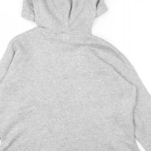 L.O.G.G Womens Grey Round Neck Acrylic Pullover Jumper Size XS