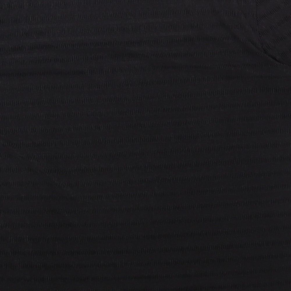 George Womens Black Polyester Basic T-Shirt Size 20 Square Neck