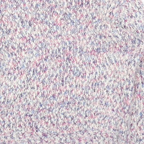 BM Womens Multicoloured Round Neck Polyester Pullover Jumper Size S