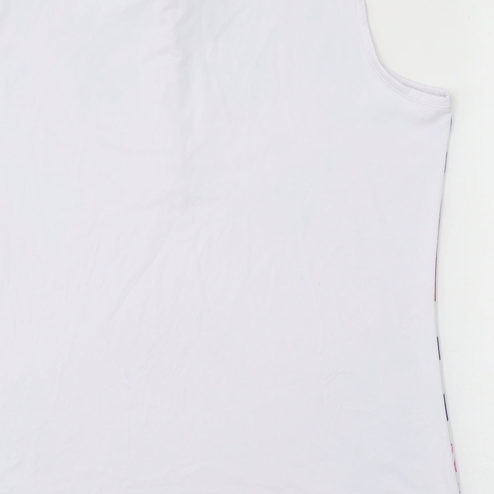 Ping Womens Multicoloured Floral Polyester Basic T-Shirt Size 16 Collared