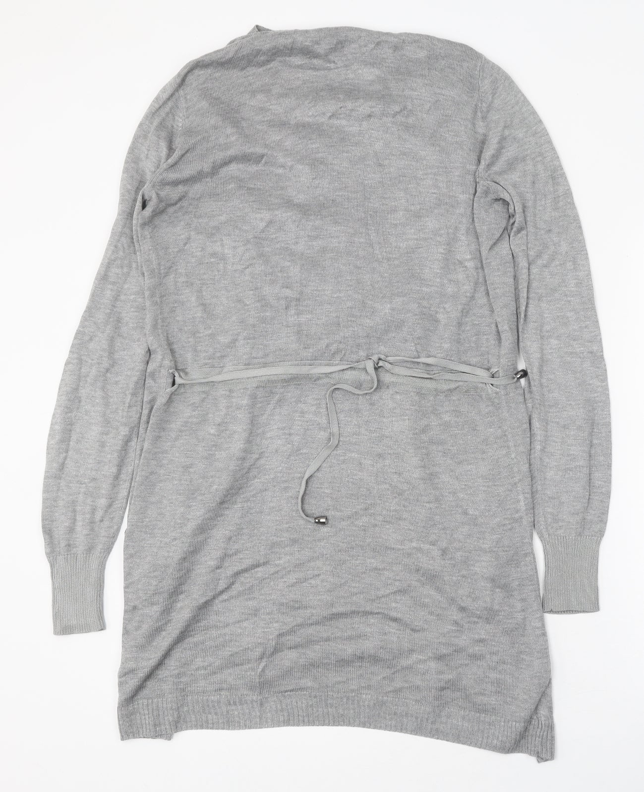 NEXT Womens Grey V-Neck Viscose Cardigan Jumper Size 8