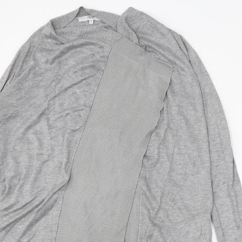 NEXT Womens Grey V-Neck Viscose Cardigan Jumper Size 8