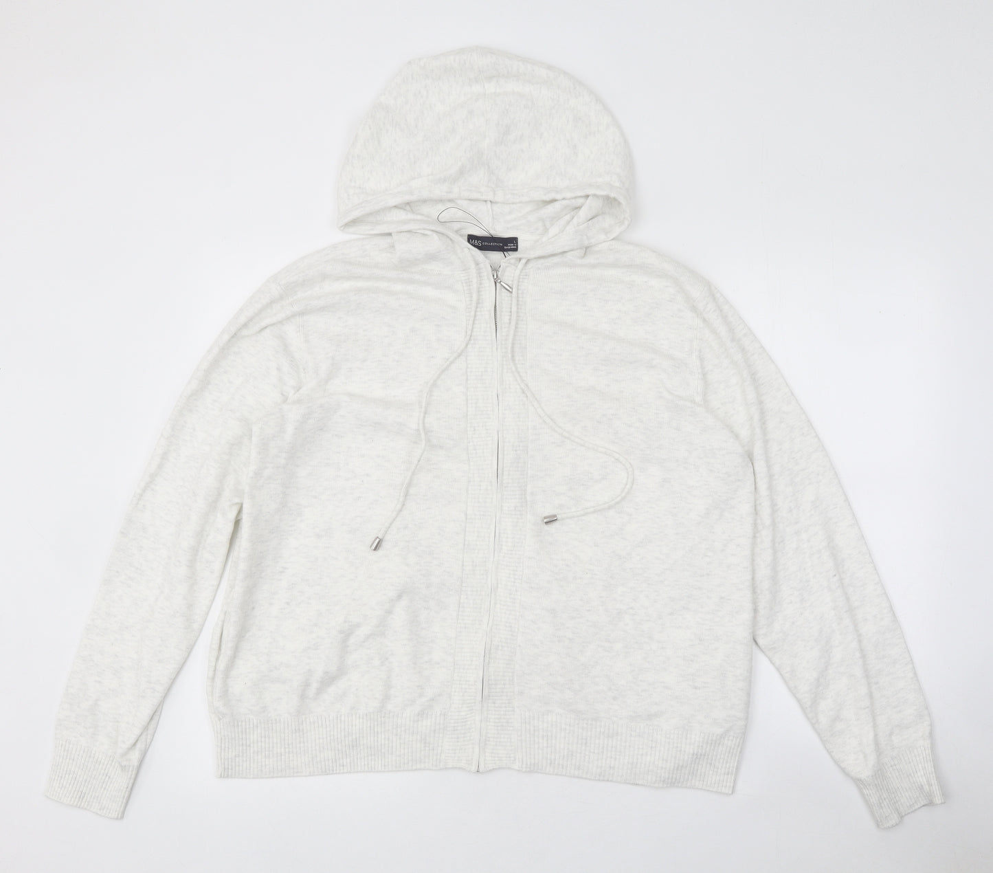 Marks and Spencer Womens Grey Jacket Size L Zip