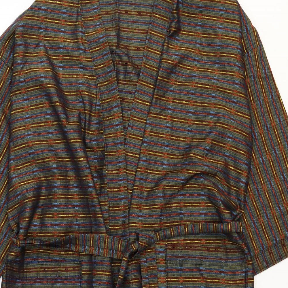 Preworn Mens Multicoloured Geometric Polyester Gown Size M Tie