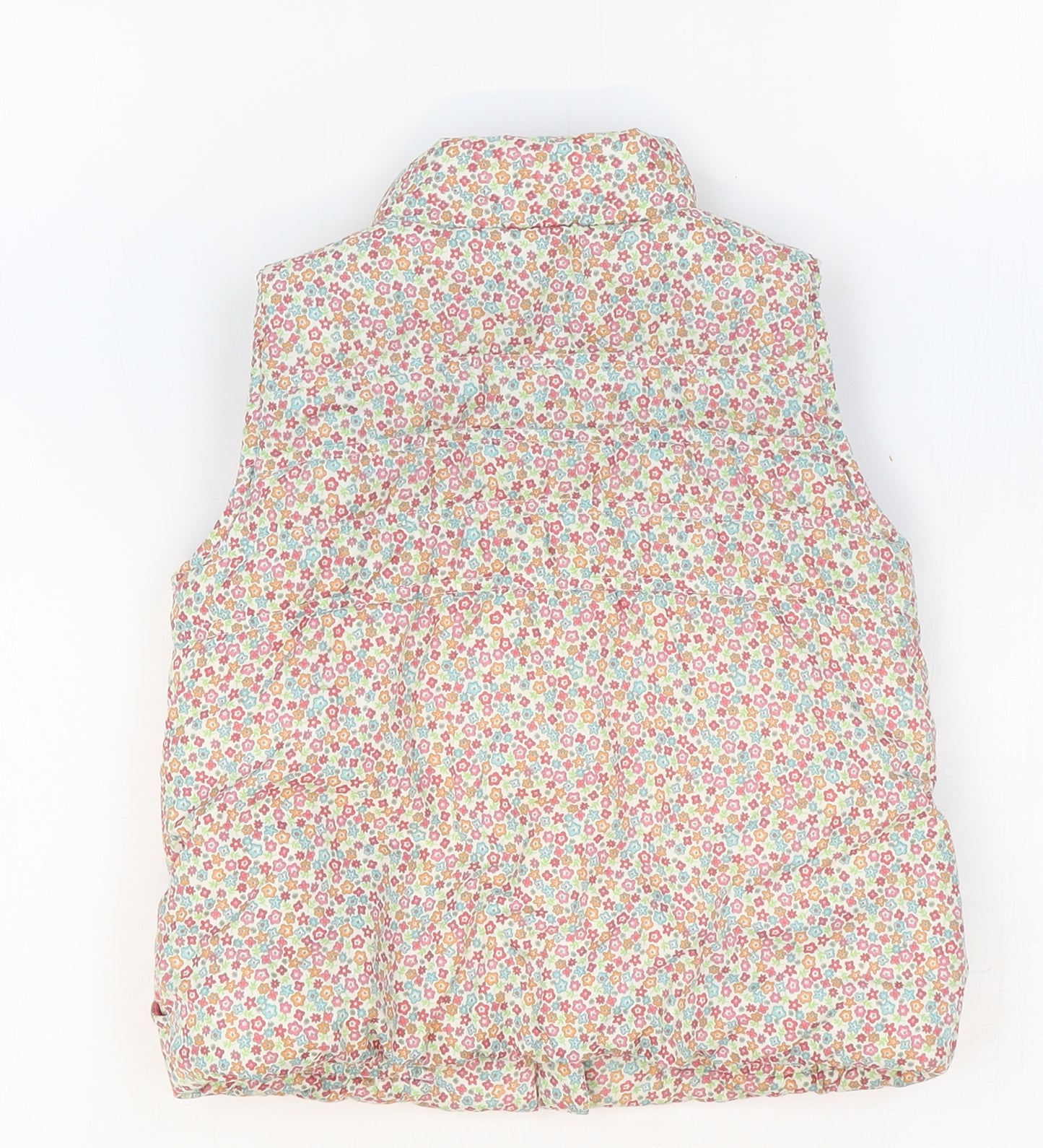 Mothercare Girls Multicoloured Floral Gilet Waistcoat Size 2-3 Years Zip
